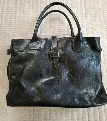 블랙 가죽 토트백 스트랩 포함 Dakota 다코타 비즈니스 백