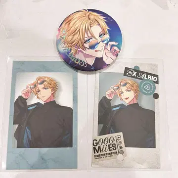 니지산지 엑스 알비오 GOOOMiiES 랜덤 캔 배지 폴라로이드