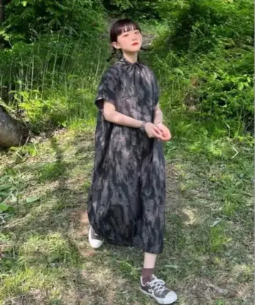 [ 정가 12900엔 ] WudgeBoy 카모플라쥬 벌룬 드레스