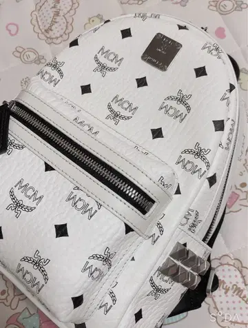 mcm 화이트 화이트 백팩