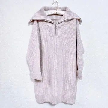 SNIDEL 스키퍼 미니 니트 원피스 핑크