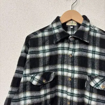 미국 빈티지 의류 셔츠 긴팔 아크릴 체크 L 3203