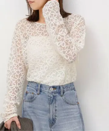 택 포함 새상품 저널 스탠다드 리룸 러셀 레이스 2WAY 풀오버