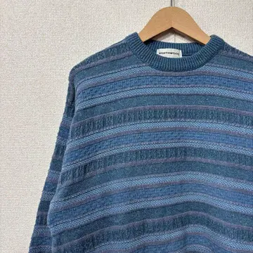 미국 빈티지 의류 니트 스웨터 코튼 패턴 3D 니트 M 3202