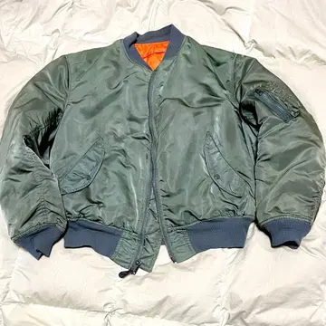 ALPHA MA-1 플라이트 자켓 올리브 그린 80s 카키