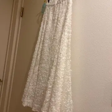 스테디셀러 인기 상품 스나이델 튤 자수 스커트 아이보리 S