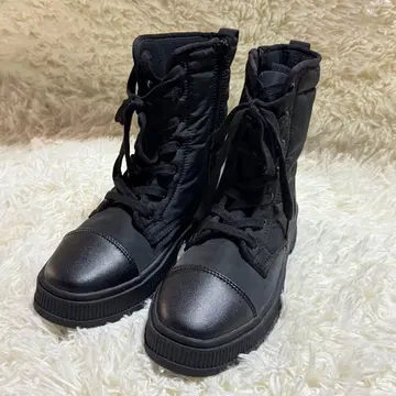 미사용 UNIQLO C 패디드 레이스업 부츠 블랙 25cm