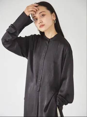 TODAYFUL 새틴 드레스 셔츠