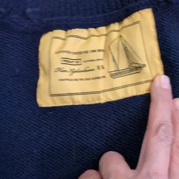 TOMMY HILFIGER 네이비 터틀넥 니트