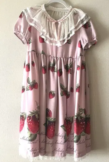 melody basket 딸기 무늬 원피스