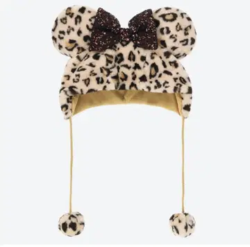 디즈니 레오파드 무늬 캡 브라운