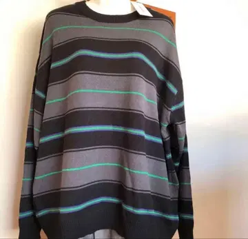 미사용 남성용 모노마트 MONO-MART 니트 스웨터 L 티셔츠 긴팔