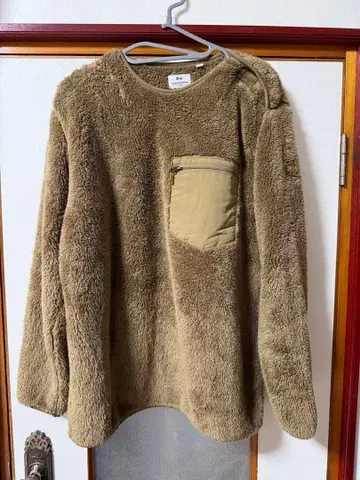 카키 플리스 자켓 긴팔