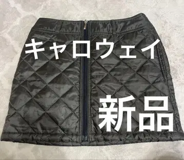 캘러웨이 골프 스커트 퀼팅 다운 충전솜 방한 방풍 블랙 계열