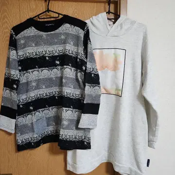 드럭스토어즈 후드 부착 트레이닝복 상의