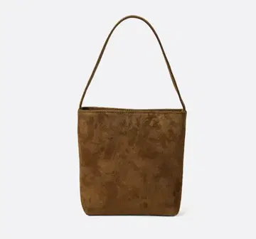 브라운 스웨이드 숄더백