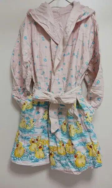 새상품 미사용 피치 존 룸웨어 오리 패턴 코튼 100%