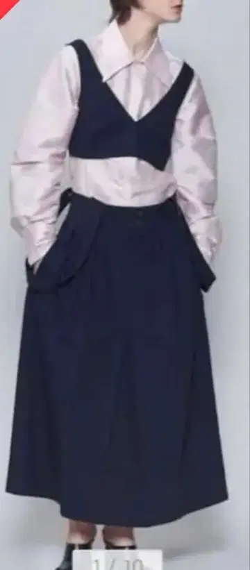 6 ROKU 네이비 스트라이프 뷔스티에