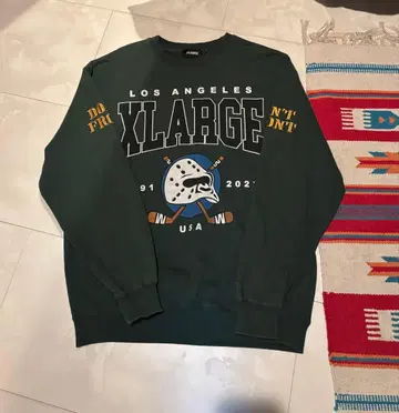 XLARGE 다크 그린 맨투맨 M