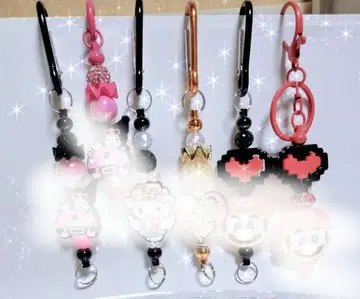 각종 캐릭터 키링 세트 6점 세트