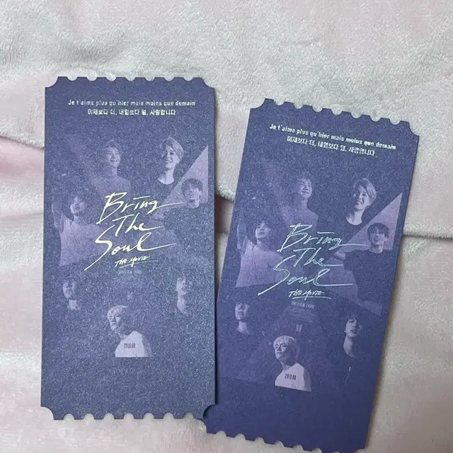 방탄소년단 Bring The Soul 더 무비 오리지널 티켓 2장
