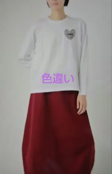 ZUCCA 하트 로고 긴팔 T셔츠