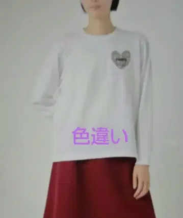 ZUCCA 하트 로고 긴팔 T셔츠