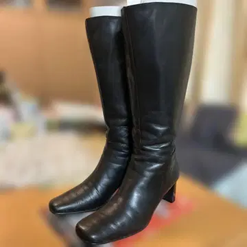 레어 통폭 빅 사이즈 롱 부츠 25cm