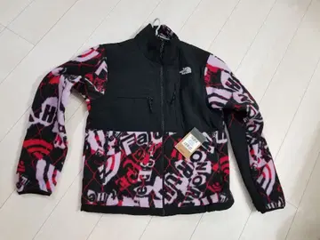 THE NORTH FACE 플리스 자켓 블랙/레드/핑크