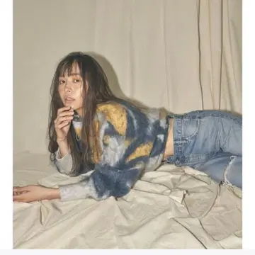 ungrid/샤기 자카드 니트