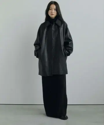 anuke 앙누크 코쿤 니트 원피스 블랙 38