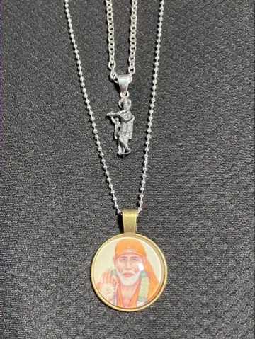 레어 후지이 카제 애용 펜던트 목걸이 밤 슈나 사이바바 세트