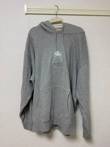 x-girl 그레이 후드 부착 후드티