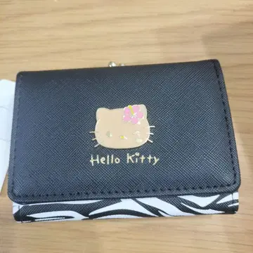 일광화상 Hello Kitty 3단 폴더형 지갑 제브라 패턴