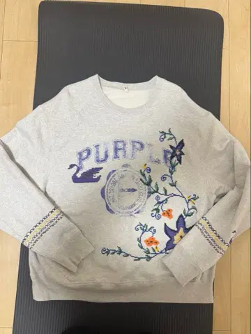 KHOKI Cross-stitch sweat shirt Oatmeal 4