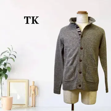 zG404 [ XL ] TK 가디건 숄카라 패치 포켓