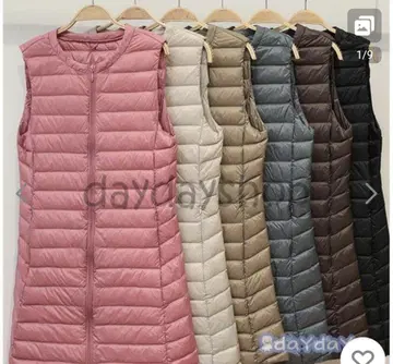 슬리브리스 롱 다운 자켓