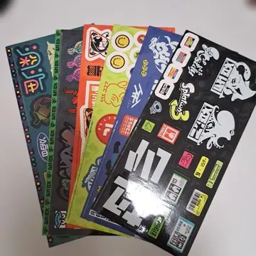 스플래툰3 스티커 6장 세트