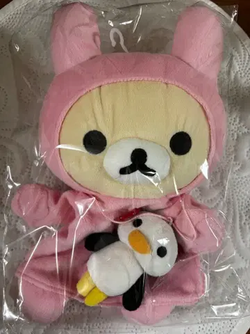 코리락쿠마 토끼 펭귄 퍼펫 봉제 인형 미사용 새상품