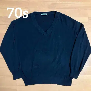 Rare!! 70s LACOSTE FRANCE 블랙 니트