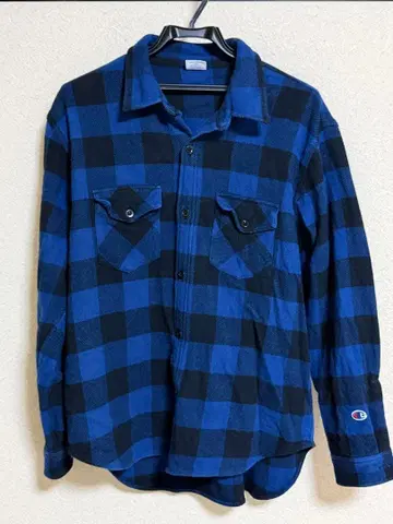 Champion 체크 무늬 플란넬 셔츠 S 사이즈