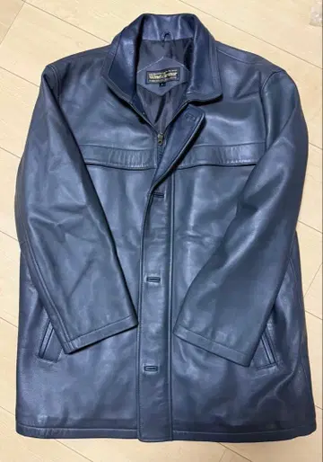 윈드 아머 램 가죽 코트 L