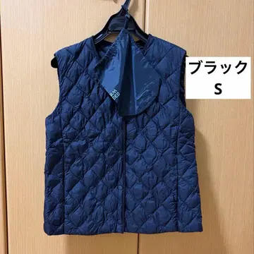 유니클로 퍼프테크 퀼팅 베스트/웜 패디드 블랙 S