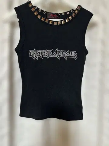 HYSTERIC GLAMOUR 스터드 탱크탑 블랙