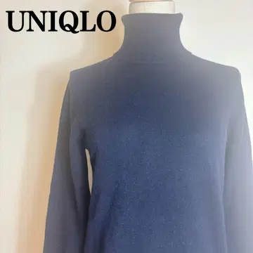 UNIQLO 유니클로 캐시미어 니트 터틀넥 네이비 고급