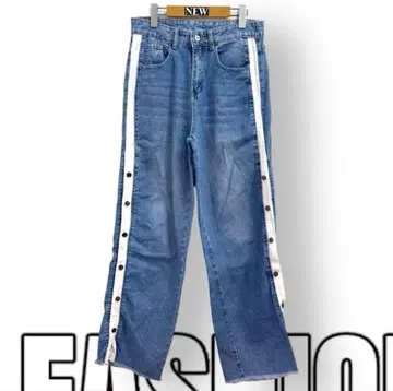 구제 의류 라인 팬츠 데님 와이드 한국 스트릿 SPINNS WEGO