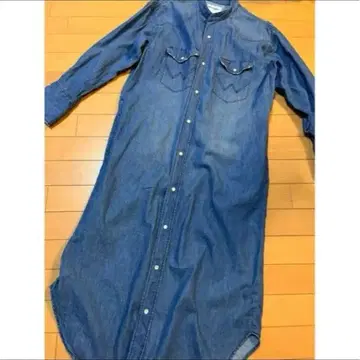 Wrangler 데님 롱 셔츠 원피스