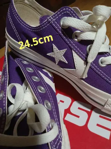 퍼플 캔버스 스니커즈 로우컷