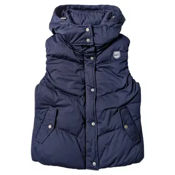 무타 마린 다운 베스트 M 네이비 보더