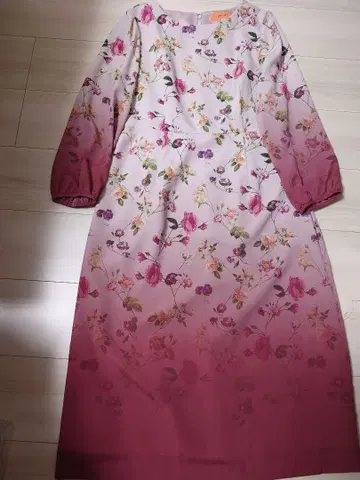 sunauna 꽃무늬 그라데이션 원피스 40 L